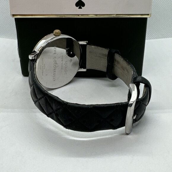 Kate Spade New York Metro 0125 Women\'s Black Leather Analog Dial Watch JNA121